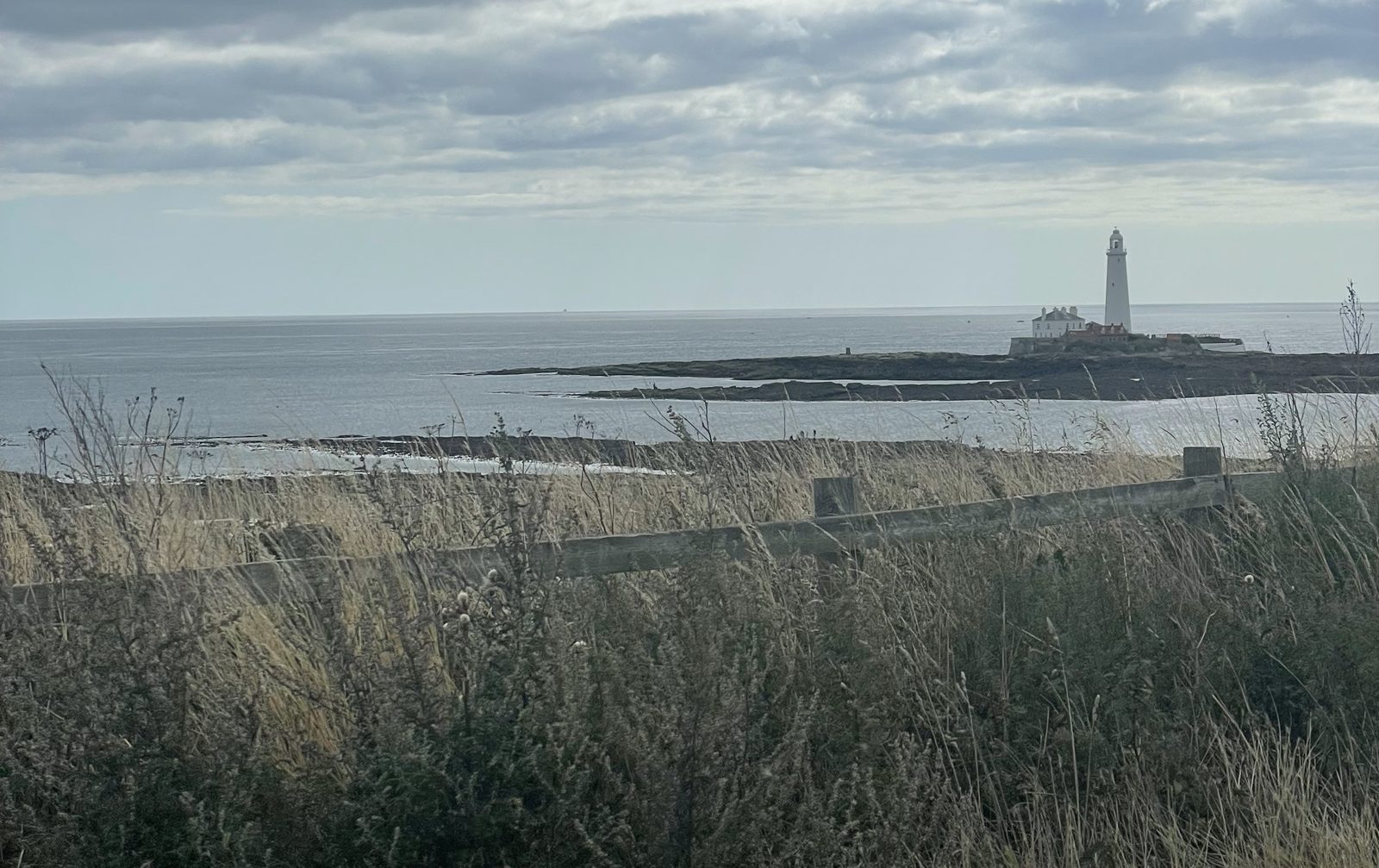 St Mary's Lighthouse on the coast at Whitley Bay